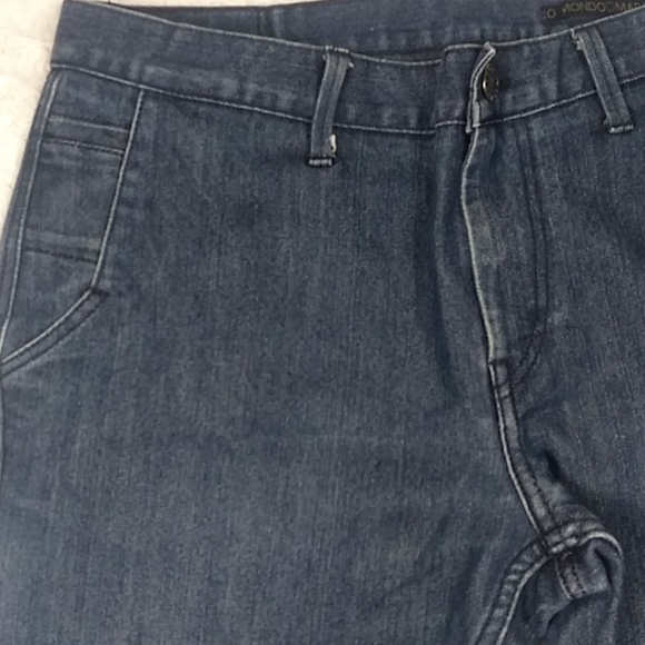 Mondo DiMarco Blue Dark Medium Wash Mid Rise Zip Up Straight Leg Denim Jean - Picture 4 of 15